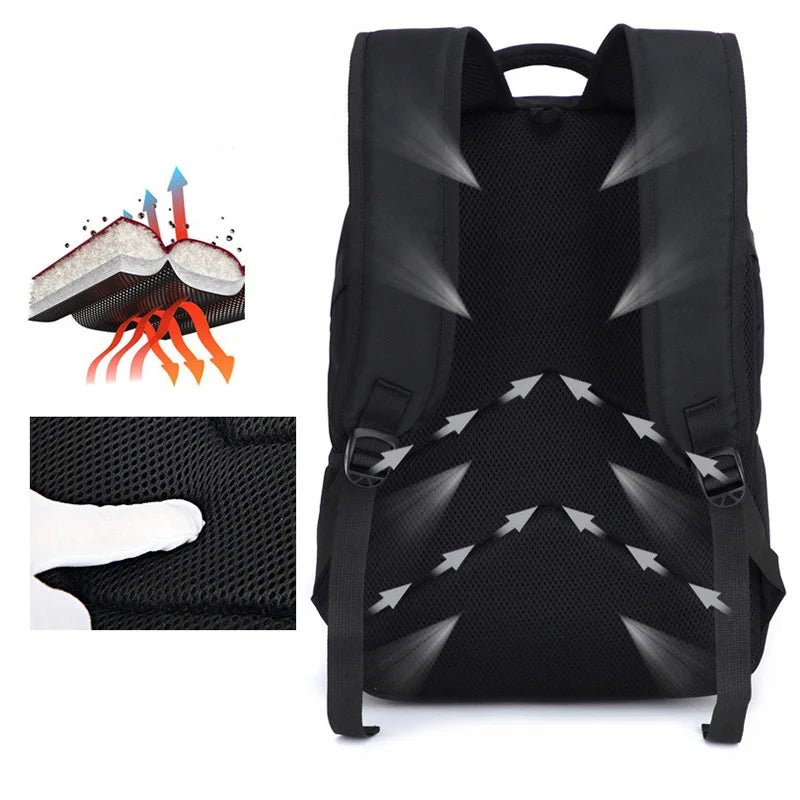 Men's 17" USB Charging Anti-Theft Business Backpack